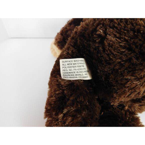 Aurora Brown Monkey Chimpanzee Plush 15.5 inches San Diego Wild Animal Park Zoo - Picture 8 of 9